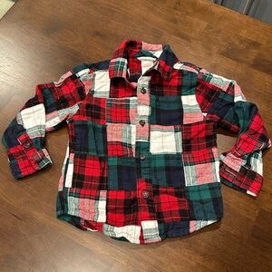 Gymboree Colorful Plaid Button Down Shirt